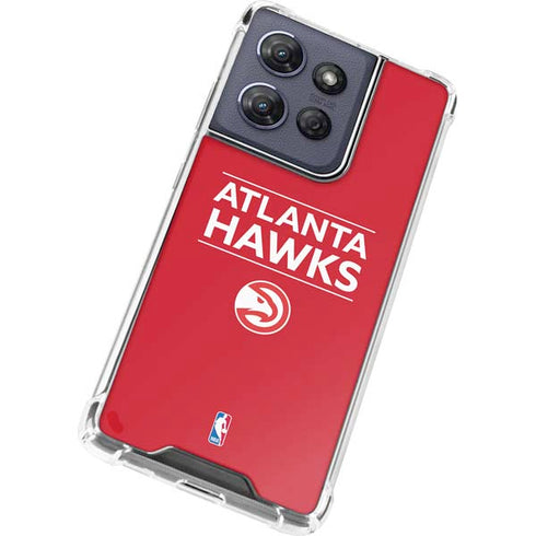 NBA Atlanta Hawks Standard - Red Moto G Play 5G (2025) Clear Case
